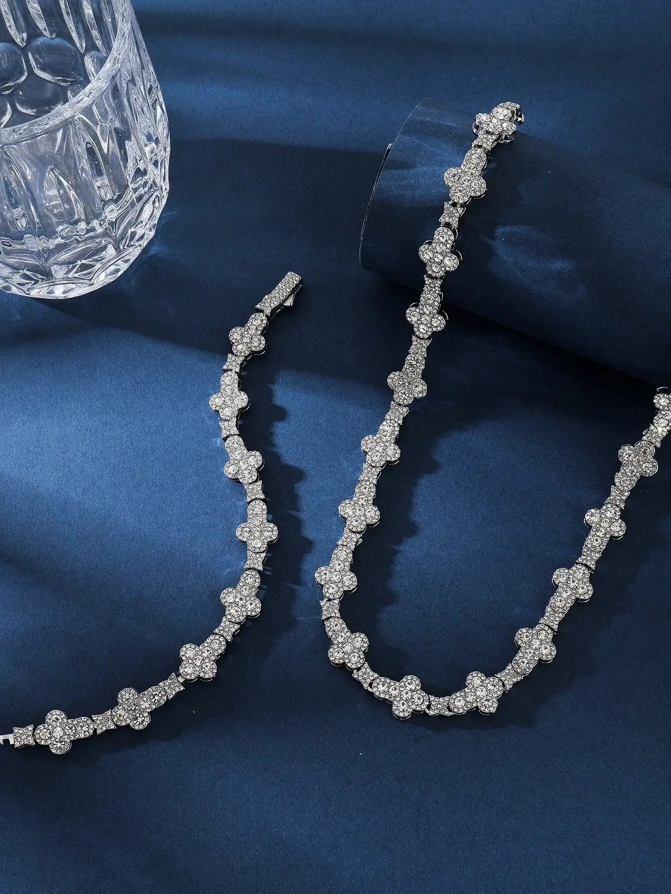 13mm Iced Out Cross Star Chain Set – Luxury Unisex Necklace & Bracelet | A Heaven